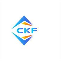 ckf abstrato tecnologia logotipo Projeto em branco fundo. ckf criativo iniciais carta logotipo conceito. vetor