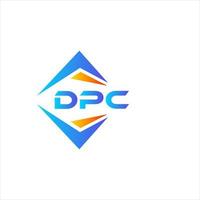dpc abstrato tecnologia logotipo Projeto em branco fundo. dpc criativo iniciais carta logotipo conceito. vetor