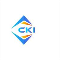 cki abstrato tecnologia logotipo Projeto em branco fundo. cki criativo iniciais carta logotipo conceito. vetor