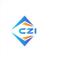 czi abstrato tecnologia logotipo Projeto em branco fundo. czi criativo iniciais carta logotipo conceito. vetor