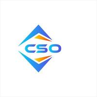 cso abstrato tecnologia logotipo Projeto em branco fundo. cso criativo iniciais carta logotipo conceito. vetor