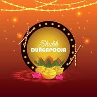 dhanteras felizes, fundo de celebração diwali feliz com diya e moedas de ouro vetor