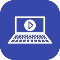ícone de vetor de vídeo de reprodução exclusivo