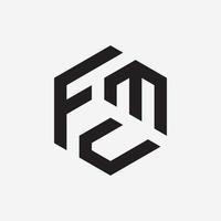 moderno f carta logotipo marca, m logotipo projeto, você logotipo marca vetor