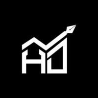 design criativo de logotipo de letra hd com gráfico vetorial, logotipo simples e moderno de hd. vetor