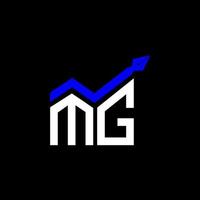 design criativo do logotipo da carta mg com gráfico vetorial, logotipo simples e moderno da mg. vetor