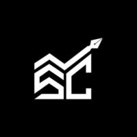 sc letter logo design criativo com gráfico vetorial, sc logotipo simples e moderno. vetor