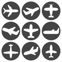 vetor de ícones de avião