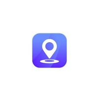 ícone de vetor de rastreamento de GPS para aplicativos