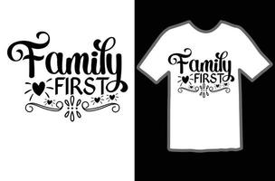 família primeiro SVG t camisa Projeto vetor