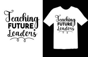 ensino futuro líderes SVG t camisa Projeto vetor