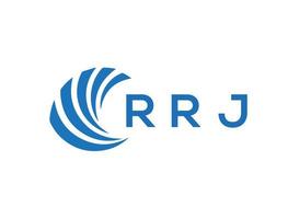 rrj carta logotipo Projeto em branco fundo. rrj criativo círculo carta logotipo conceito. rrj carta Projeto. vetor