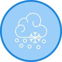 ícone de vetor de queda de neve