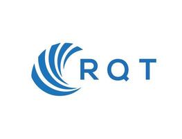rqt carta logotipo Projeto em branco fundo. rqt criativo círculo carta logotipo conceito. rqt carta Projeto. vetor