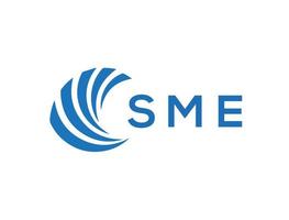 sme carta logotipo Projeto em branco fundo. sme criativo círculo carta logotipo conceito. sme carta Projeto. vetor