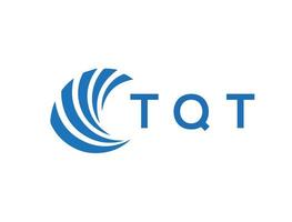 tqt carta logotipo Projeto em branco fundo. tqt criativo círculo carta logotipo conceito. tqt carta Projeto. vetor