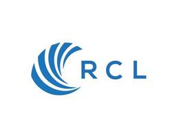 rcl carta logotipo Projeto em branco fundo. rcl criativo círculo carta logotipo conceito. rcl carta Projeto. vetor