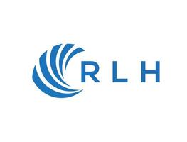 rlh carta logotipo Projeto em branco fundo. rlh criativo círculo carta logotipo conceito. rlh carta Projeto. vetor