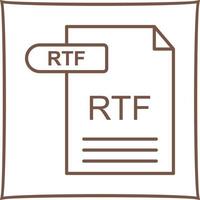 ícone de vetor rtf