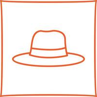 ícone de vetor de chapéu feminino