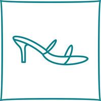 ícone de vetor de sandálias elegantes