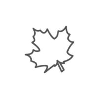 vetor de ícone de folha. símbolo da planta no moderno estilo plano isolado no fundo branco.
