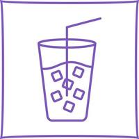 ícone de vetor de bebida gelada