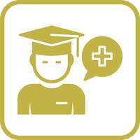 ícone de vetor de faculdade de medicina