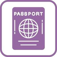 ícone de vetor de passaporte