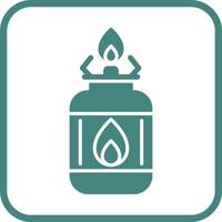 ícone de vetor de gás de acampamento