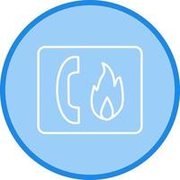 ícone de vetor de emergência de incêndio exclusivo