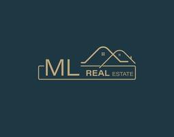 ml real Estado consultores logotipo Projeto vetores imagens. luxo real Estado logotipo Projeto