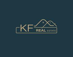 kf real Estado consultores logotipo Projeto vetores imagens. luxo real Estado logotipo Projeto