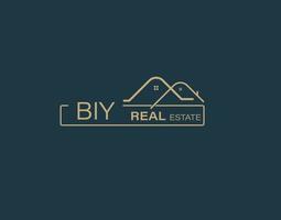 biy real Estado e consultores logotipo Projeto vetores imagens. luxo real Estado logotipo Projeto