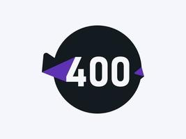 400 número logotipo ícone Projeto vetor imagem. número logotipo ícone Projeto vetor imagem
