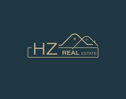 hz real Estado consultores logotipo Projeto vetores imagens. luxo real Estado logotipo Projeto