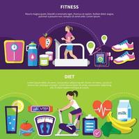 ilustração vetorial de fitness vetor