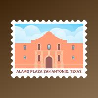 Alamo Plaza San Antonio Texas Estados Unidos selo