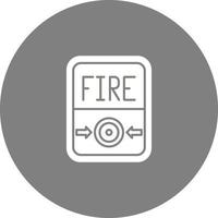 ícone de vetor de botão de fogo