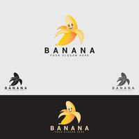 modelo de design de logotipo de banana vetor