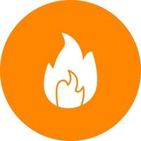ícone de vetor de chama exclusivo