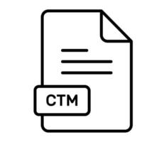 a surpreendente vetor ícone do ctm arquivo, editável Projeto