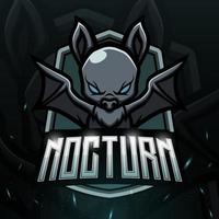 noturno bastão mascote esport logotipo Projeto vetor