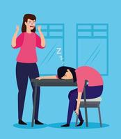 mulheres estressadas no local de trabalho