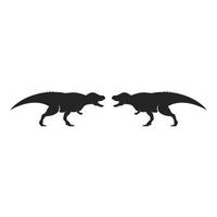 poderoso t-rex logotipo, jurássico período conceito ícone ilustração vetor