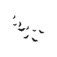 conjunto de ilustração vetorial de fundo de morcegos vetor