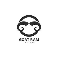 placa do bode RAM animais logotipo vetor ícone ilustração