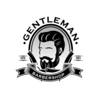 barbearia vintage logotipo Projeto vetor