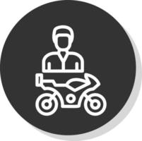 motociclista vetor ícone Projeto