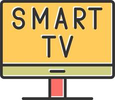 ícone de vetor de smart tv